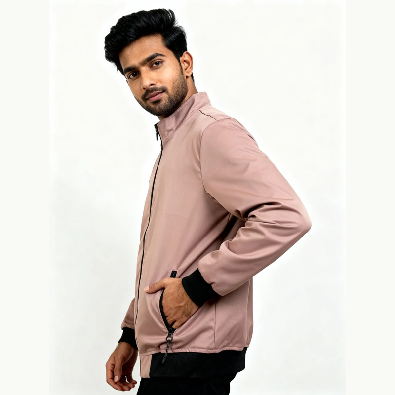 Men’s Kaizar Fabric Premium Winter Jacket – Baby Pink (JKP01)